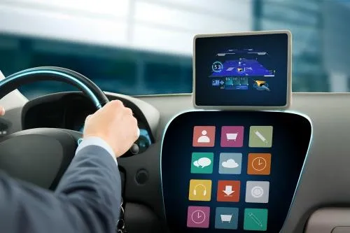 Vehicle display screen