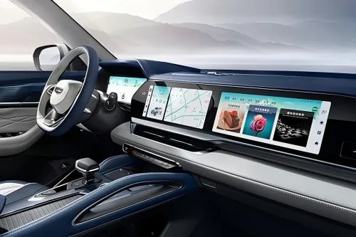 Vehicle display screen
