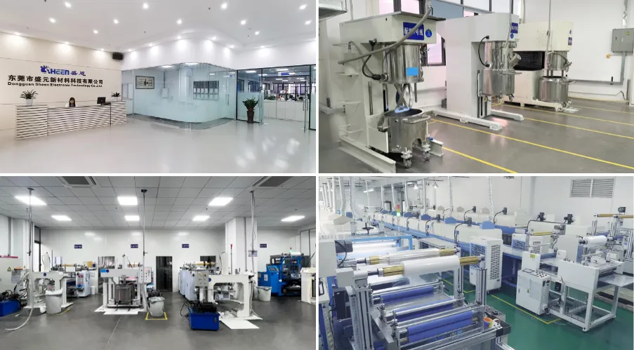 Sheen Technology office, cleanroom, and manufacturing equipment
